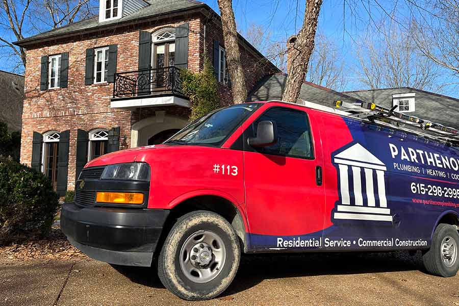 Parthenon Plumbing van